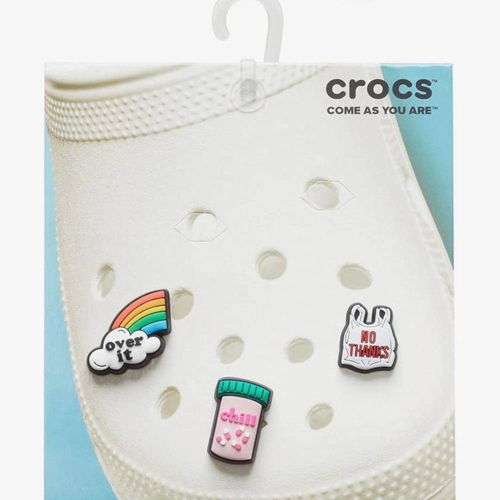 Crocs Jibbitz Packs Funny Sayings 3 Pack - Picture 2 of 4